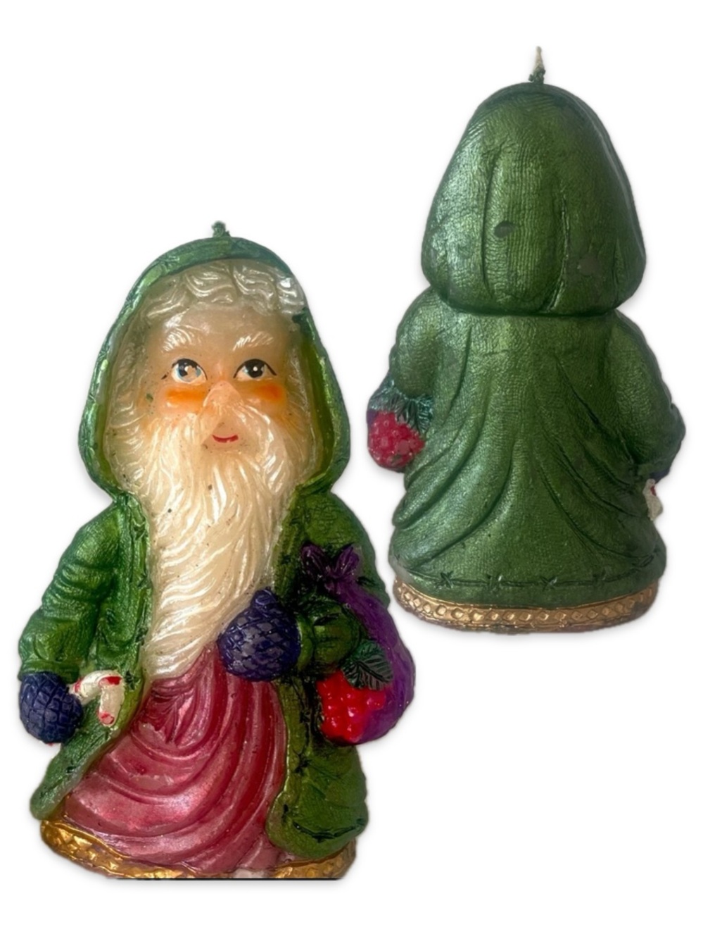 NWOT: Vintage Santa Claus Paraffin Candle